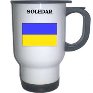  Ukraine   SOLEDAR White Stainless Steel Mug Everything 