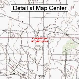 USGS Topographic Quadrangle Map   Lovington SW, New Mexico (Folded 