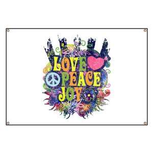 Banner Love Peace Joy Peace Symbol Sign 