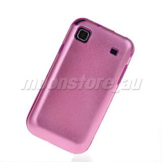 HARD ALUMINUM METAL SILICONE SIDE CASE COVER FOR SAMSUNG I9000 GALAXY 
