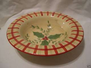 Laurie Gates Los Angeles Pottery Soup BOWL Christmas  