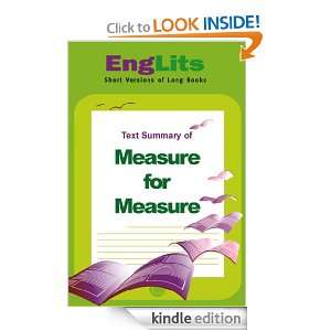 EngLits Measure for Measure Jack Bernstein  Kindle Store