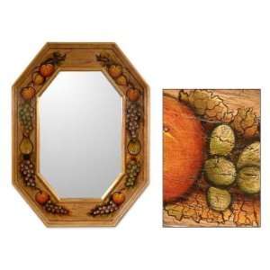  Wood mirror, Autumn Fruit