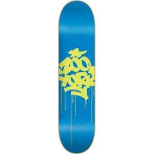 Zoo York Fat N Juicy Craze Skateboard Deck   7.75 Blue/ Lime 