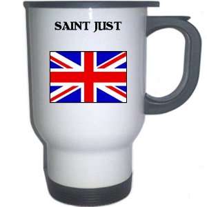   UK/England   SAINT JUST White Stainless Steel Mug 