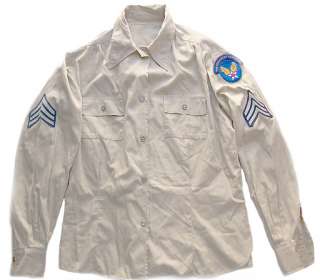 WWII W.A.C. Uniform Grouping #2 Khaki LongSleeve Shirt  