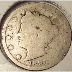  1890 VG Liberty Head / V Nickel 