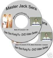 Master Jack Sera Kung Fu San Soo Basic 45/Baton DVD Set  