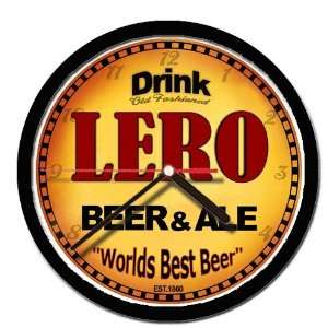  LERO beer and ale cerveza wall clock 