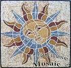 Amazing Sun Mosaic Marble Wall Inlay