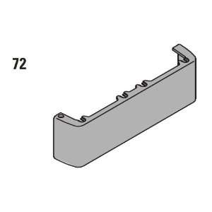 LCN 4010 72 Aluminum 4010 Standard Plastic Cover for 4010 Series Door 