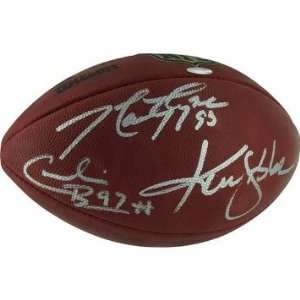 Cornelius Bennett Marty Lyons And Ken Stabler Triple Autographed NFL 