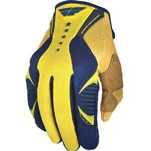  Fly Racing Kinetic Gloves   2009   9/Navy/Yellow 