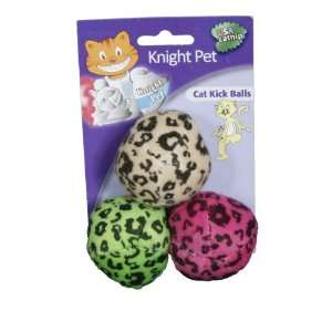    Knight Pet 3 Piece Cat Kick Balls with Catnip