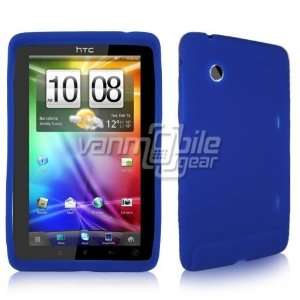 VMG Blue Premium Soft Rubber Silicone Gel Skin Case Cover for HTC EVO 