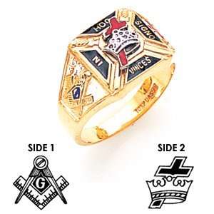  Masonic Knights Templar Ring   14k Gold/14kt yellow gold 