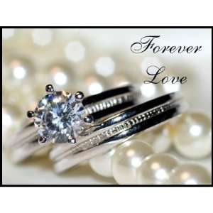  Forever Love Rings and Pearls Wedding Postage Stamps 