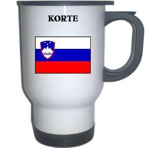  Slovenia   KORTE White Stainless Steel Mug: Everything 