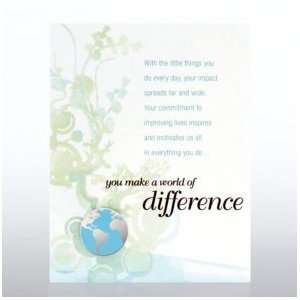  Character Pin   You Make a World of Difference 