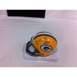 Donald Driver Hand Signed Autographed Green BAY Packers Mini Helmet