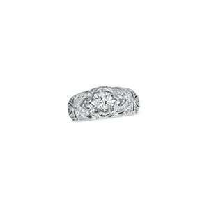   Filigree Engagement Ring in 14K White Gold 1 CT. T.W. engagement rings