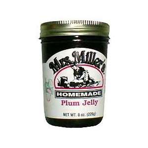 Plum Jelly: 3 jars Mrs Miller Homemade:  Grocery & Gourmet 