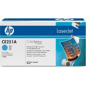   LaserJet CE251A Cyan Print Cartridge in Retail Packaging Electronics