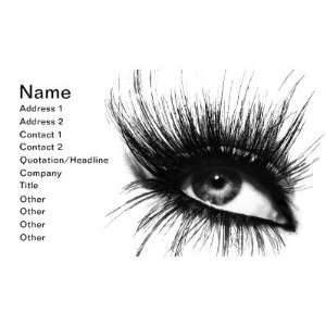   makeup artist eyelashes card Business Card Templates: Office Products