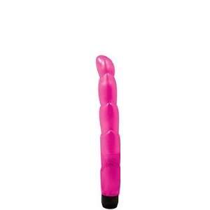 Bundle 6 inch Pearlshine Ribbed Vibrator   Pink And Pjur Original Body 