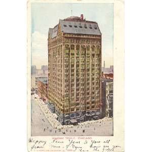  1905 Vintage Postcard Masonic Temple   Chicago Illinois 