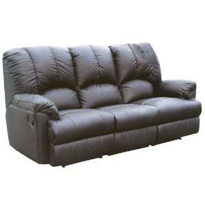  $2500 Black All Genuine Leather Recliner Sofa Couch Chair 
