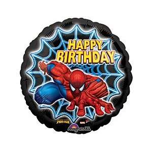  Spiderman Happy Birthday Balloon: Toys & Games