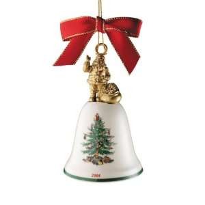  Spode Christmas Tree Ornament 2004 Annual Bell American 