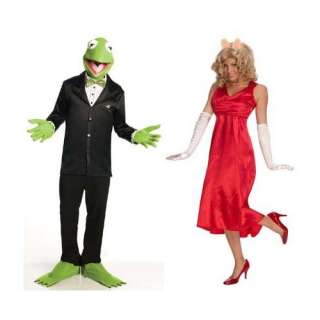  The Muppets Couples Costume Miss Piggy & Kermit Adult 