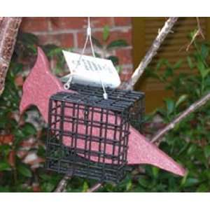  Rubicon Cardinal Shaped Feeder 2 Suet Cages Patio, Lawn 