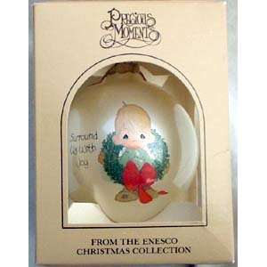  1983 Surround Us With Joy Glass Ball Ornament: Home 