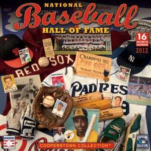  Baseball Hall of Fame 2012 Wall Calendar Sports 