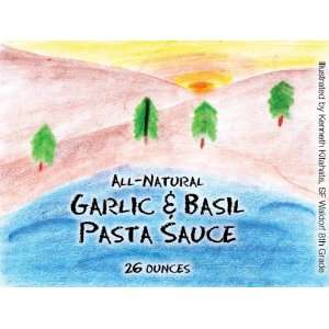 Kenneths All Natural Waldorf Garlic & Basil Pasta Sauce, 25 Oz 