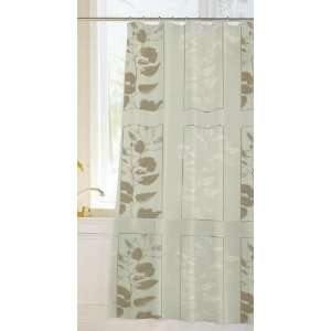    Crystal Bay Botanical Green Shower Curtain: Home & Kitchen