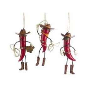  Chili Pepper Characters Christmas Ornament: Home & Kitchen