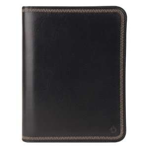   Classic Simulated Leather Zipper Binder   Black: Office Products