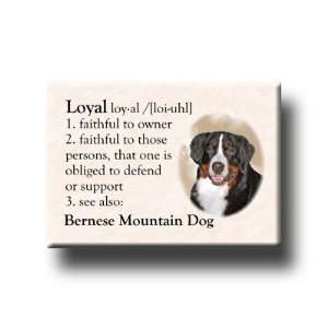  Bernese Mountain Dog Dictionary Loyal Fridge Magnet 