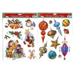  Christmas Window Clings 17 x 12 4 6 Assorted Case Pack 