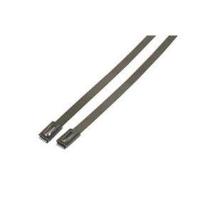 Black Ball Lock Stainless Steel Cable Ties .31in x 33.07in 10 pieces 