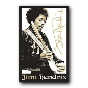    Jimi Hendrix Guitar Blacklight Poster 22011: Home & Kitchen