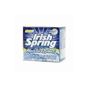Irish Spring Deodorant Soap, Moisture Blast, Three   4 oz (113 g) Bars 