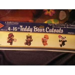  4 16 Teddy Bear Cutouts Paper Decorations Everything 
