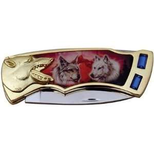  Wolf Jewel Collectable Pocket Knife