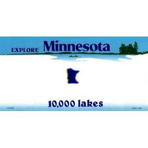   Minnesota State Background Blanks FLAT   Automotive License Plates