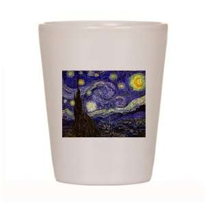  Shot Glass White of Van Gogh Starry Night HD: Everything 